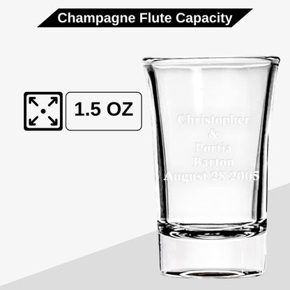 Personalized Shot Glass - Single Shot glass - 1.5oz
