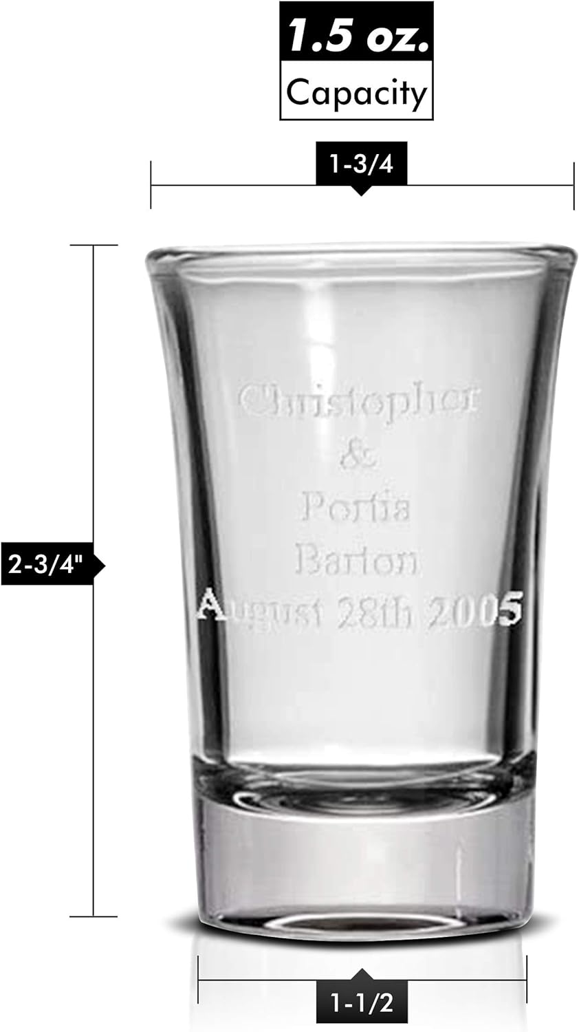 Personalized Shot Glass - Single Shot glass - 1.5oz