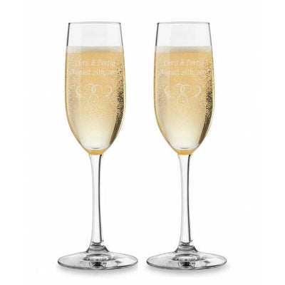 Wedding Theme Hip Flasks and Accessories - Champagne Flutes - Shot Glasses