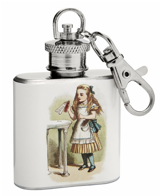 1oz "Alice in Wonderland" Mini Key Chain Flask