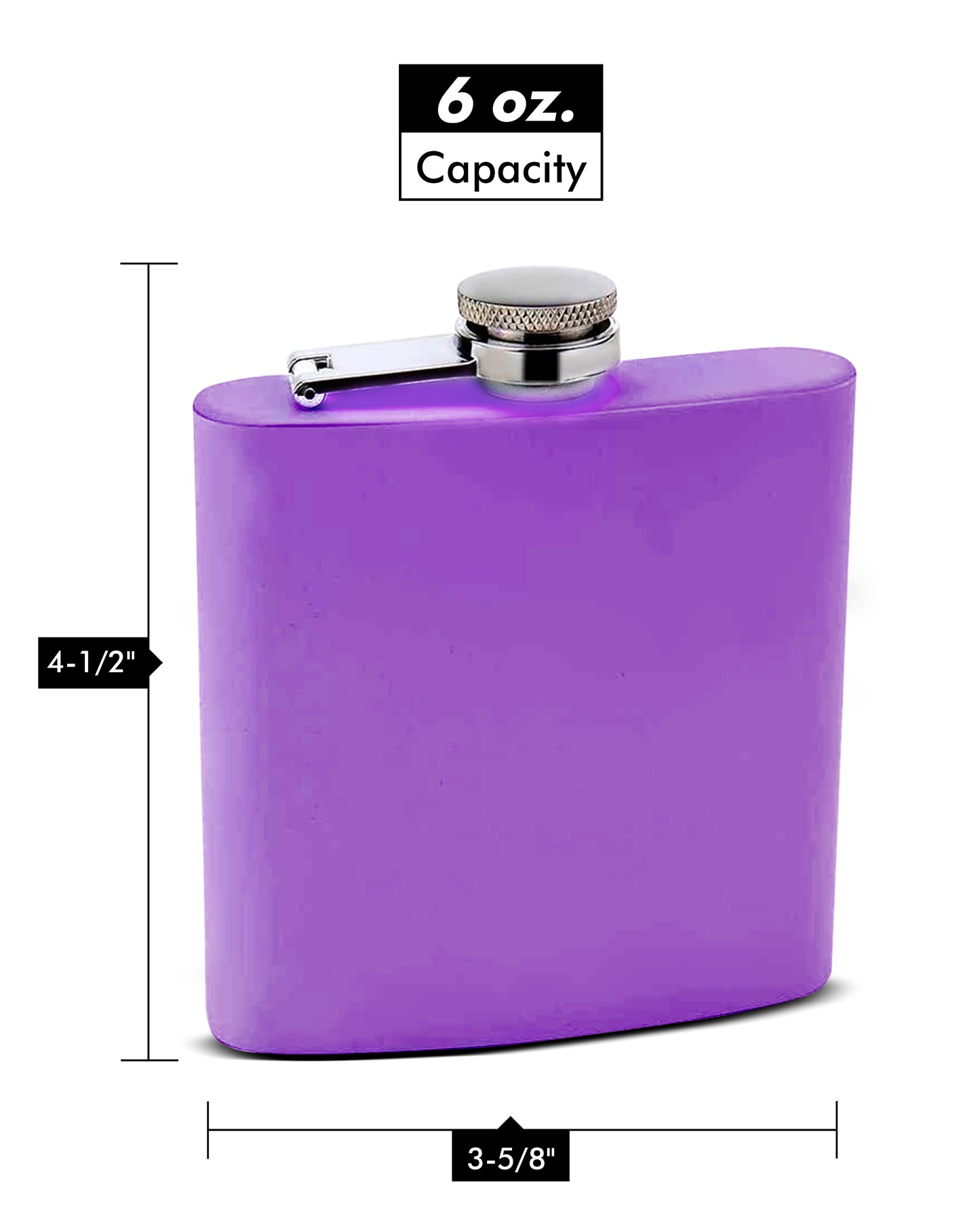 Unique Glow-in-the-Dark 6oz Premium Hip Flasks