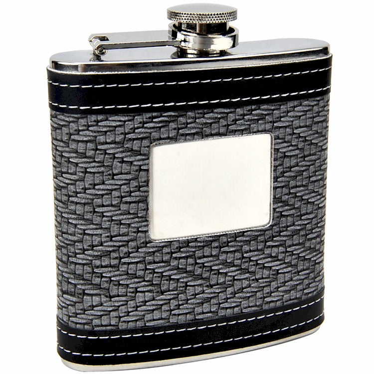 Two Tone "Touch of Class" Hip Flask for Gentlemen