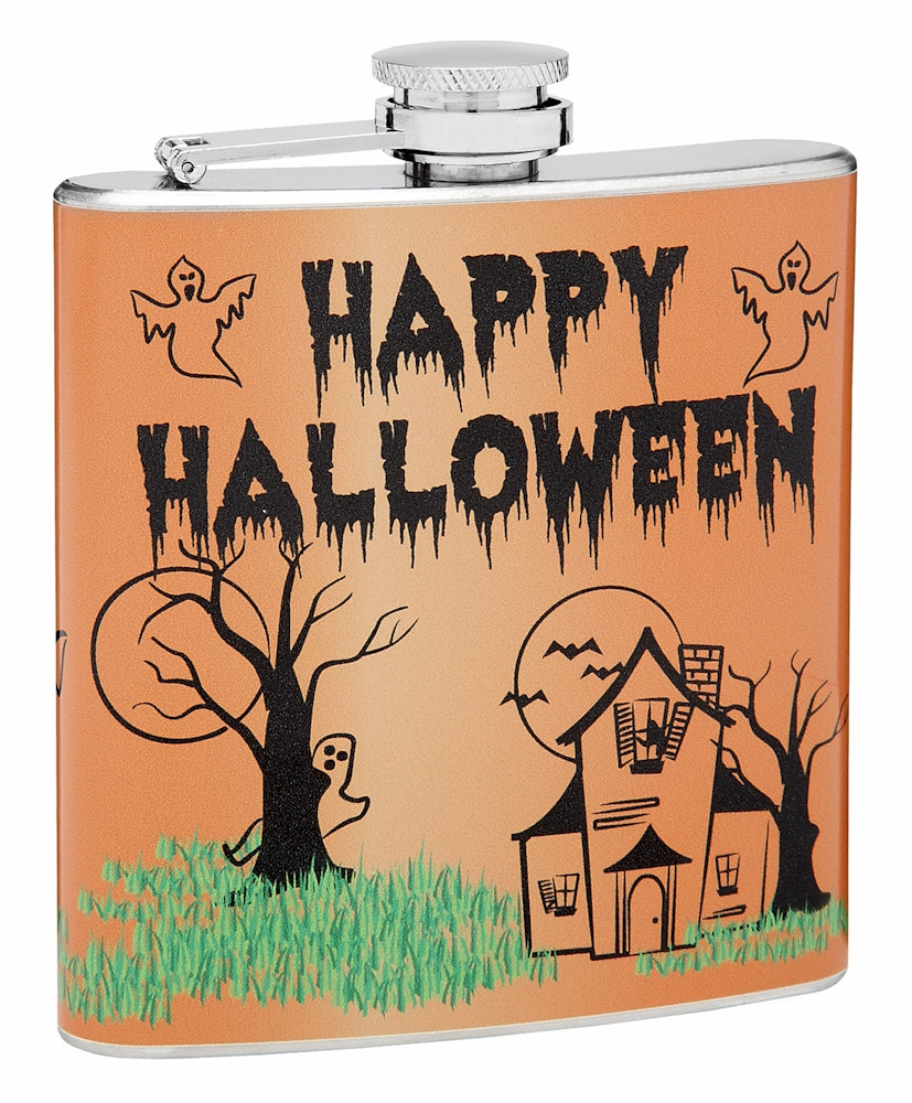 6oz Happy Halloween Hip Flask