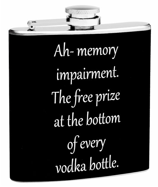 6oz Memory Impairment by Vodka Hip Flask