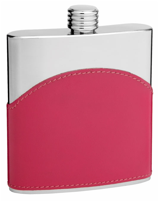 6oz Pink Stainless Steel Hip Flask