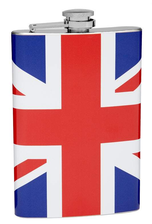8oz British Flag Hip Flask