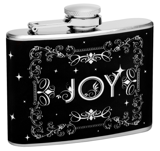 4oz "Joy with stars" Flask