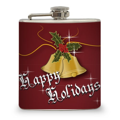 6oz "Happy Holidays" Flask