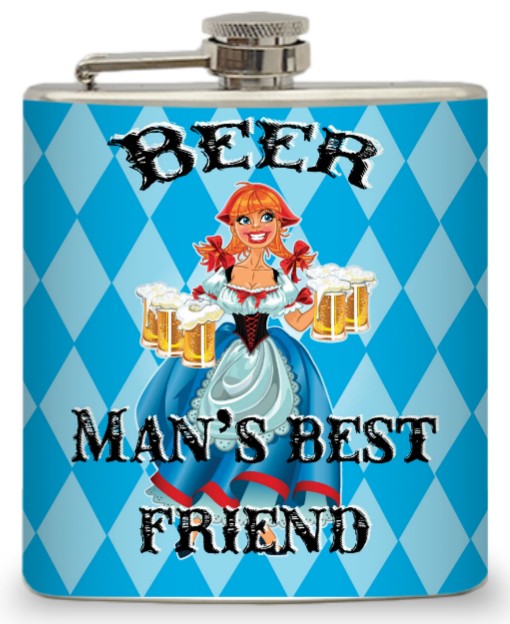6oz “Man’s Best Friend” Flask