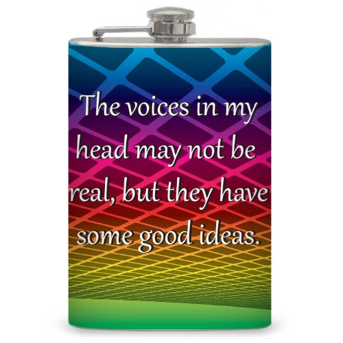 8oz "Voices in my head" Flask