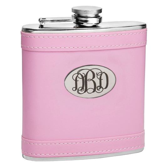 Personalized "Pretty in Pink" 6oz Hip Flask