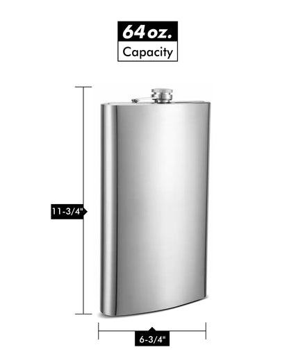 Design Your Own 64oz Hip Flask