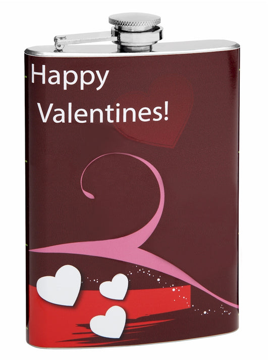 Happy Valentine's Day 8oz Hip Flask