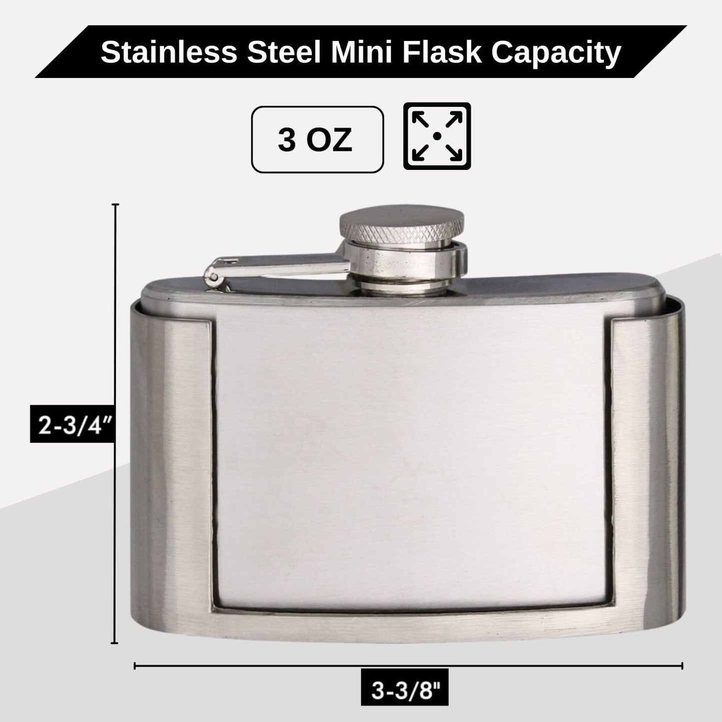 Engraved Belt Buckle Flask