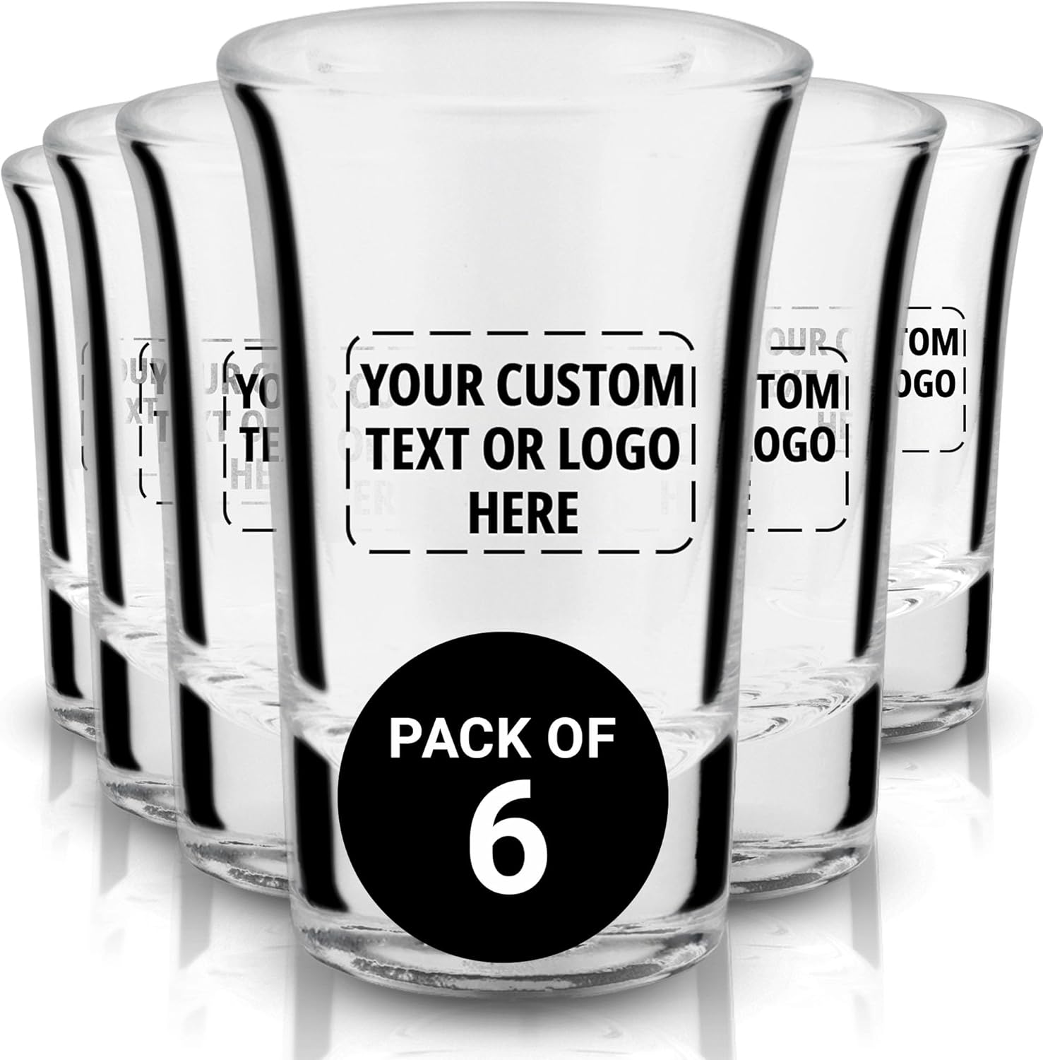 Personalized custom shot glasses