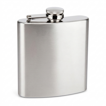 Bulk Wholesale Case of 100 6oz Stainless Steel Hip Flasks