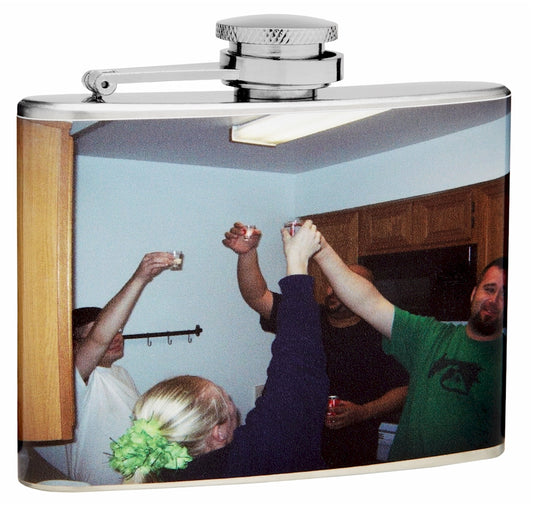 4oz "Create Your Own" Hip Flask with your Picture or Photo