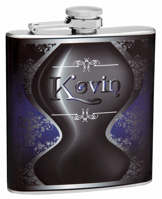 6oz Decanter Style Hip Flask with Custom Name