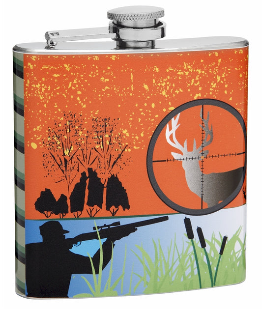 6oz Hip Flask for Hunting Enthusiasts