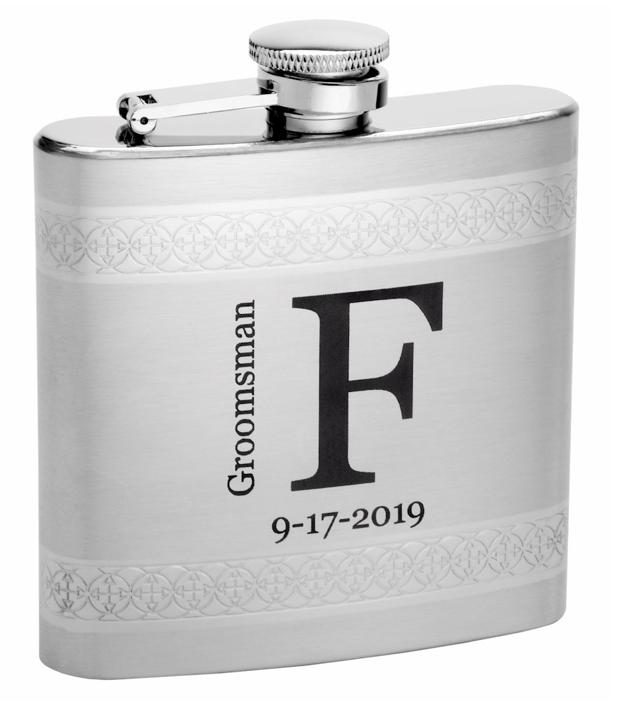 Patterned Flasks 6oz Flask with Intricate Top/Bottom Etched Celtic Scroll Pattern ...
