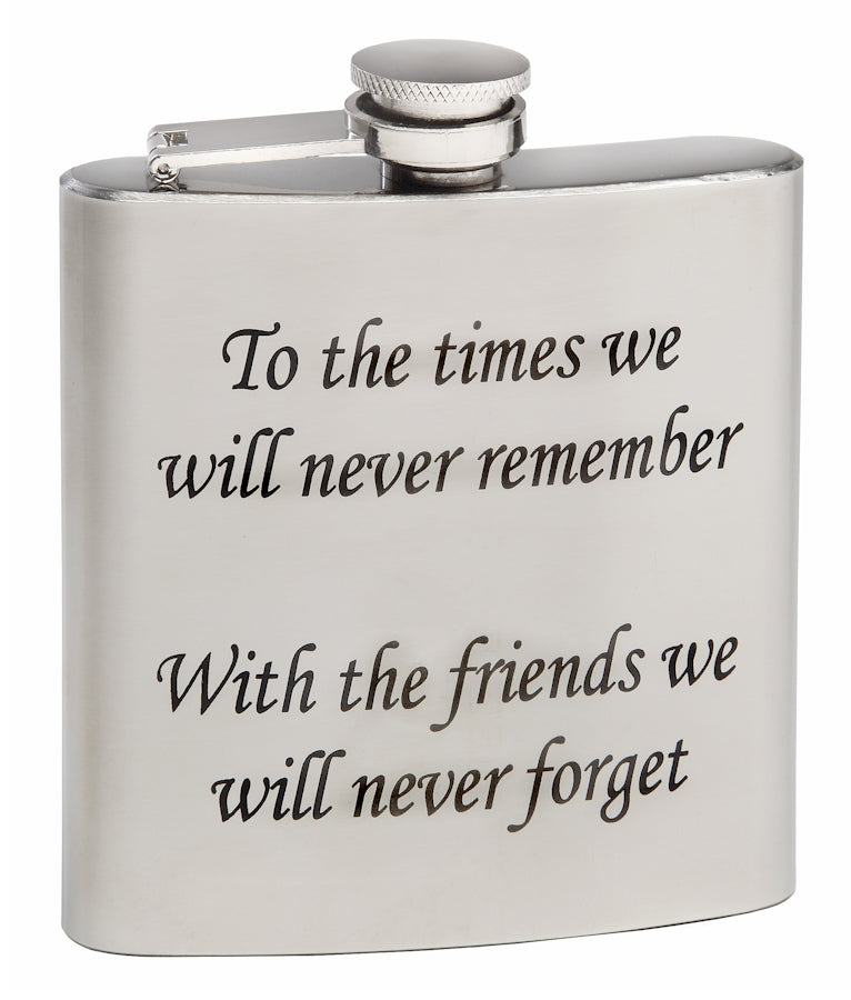 Personalized 6oz Mirror Polished Hip Flask