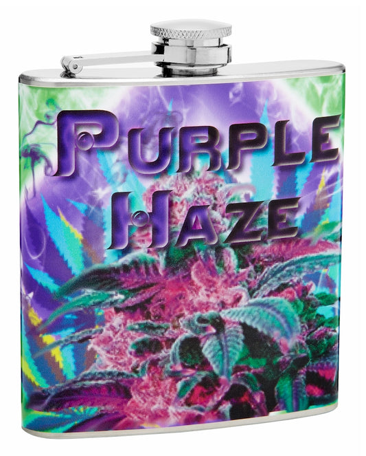 6oz "Purple Haze" Marijuana Hip Flask