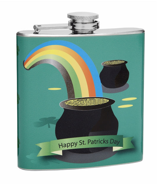 6oz Saint Patrick's Day Holiday Hip Flask