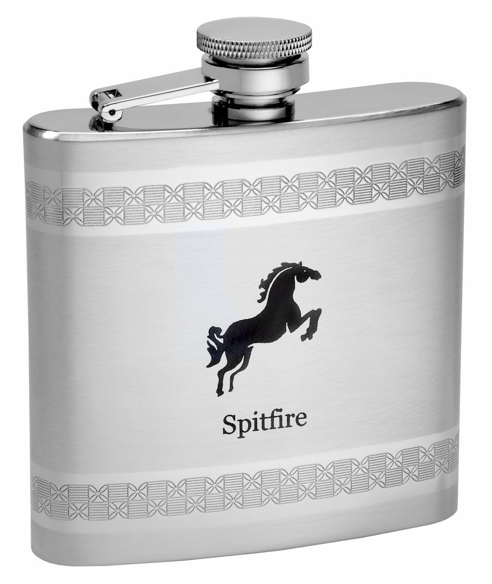 Patterned Flasks 6oz Embossed Pattern Hip Flask for Men and Women – Flasks.com