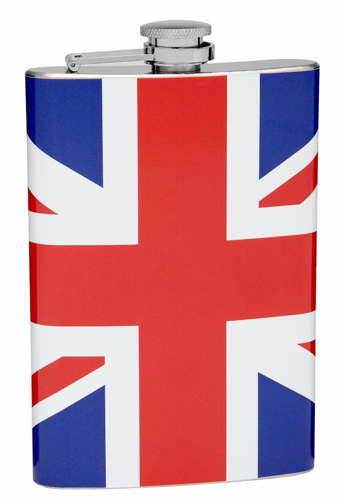 8oz British Flag Hip Flask