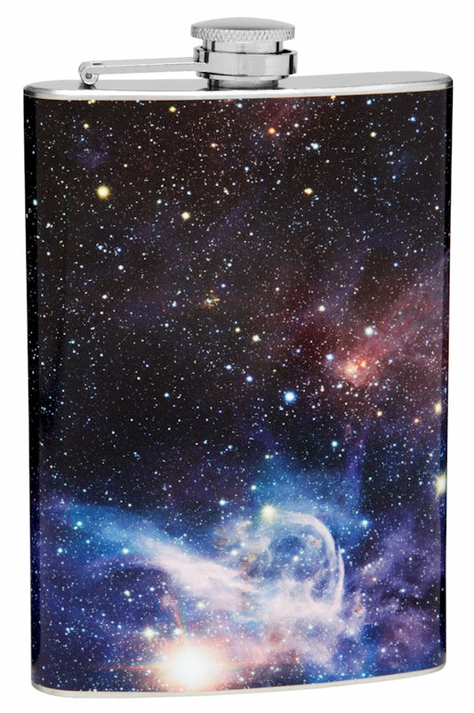 8oz "The Cosmos" Carina Nebula Hip Flask