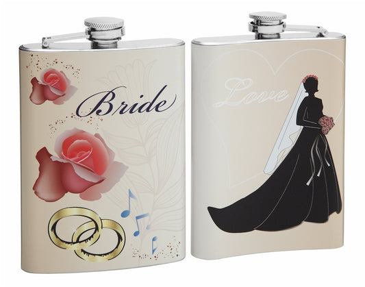 8oz Wedding flask for the Bride