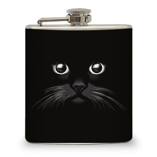 6oz "Black Cat" Flask
