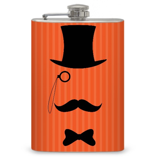 8oz "Old-Fashioned Gentleman" Flask
