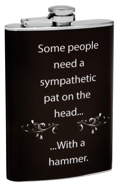 8oz “A Sympathetic Pat” Flask