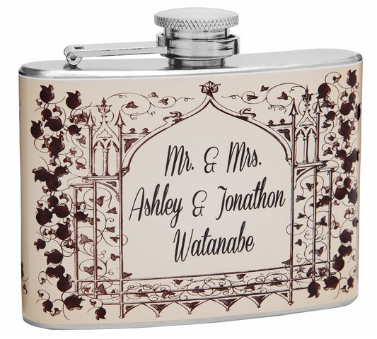 4oz Hip Flask for Lovers