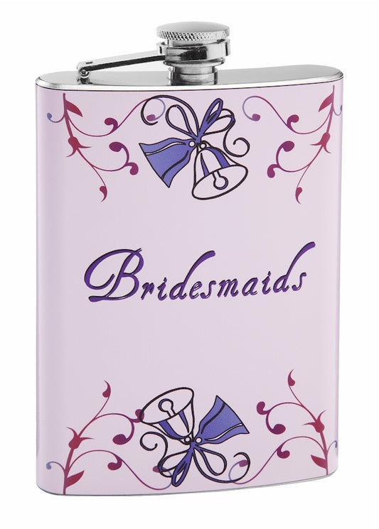 8oz Wedding Flask for Bridesmaids
