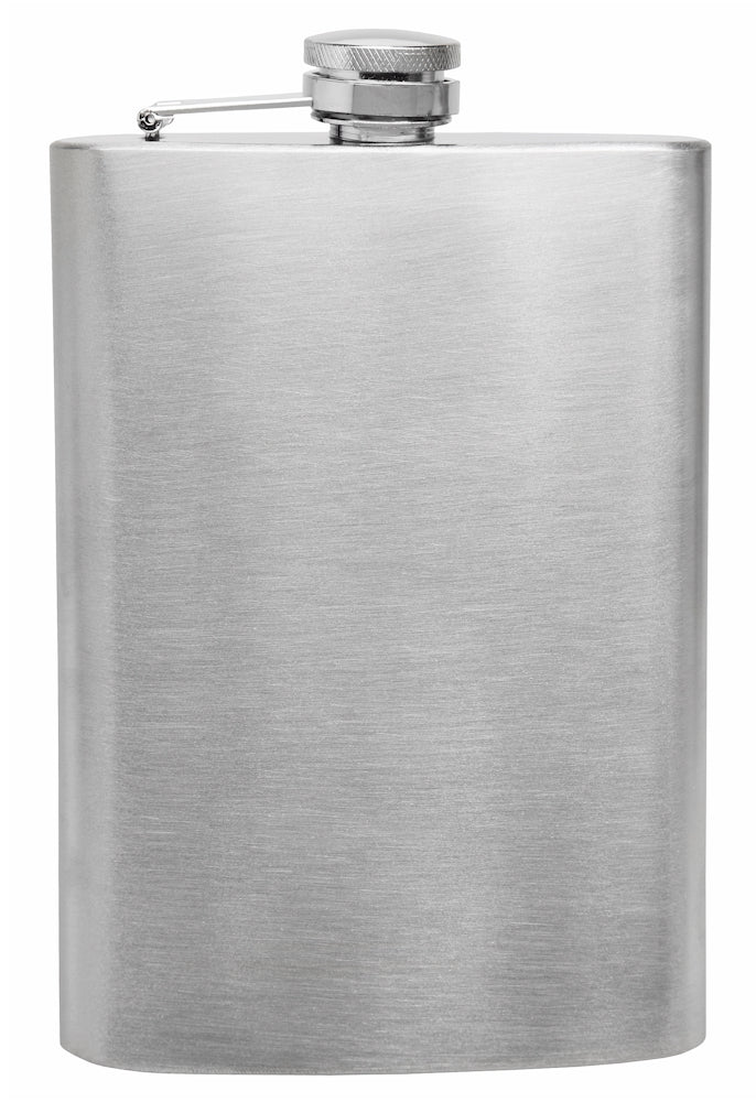 8oz Premium Hip Flasks, Bulk Wholesale Lot of 25 - No Personalization