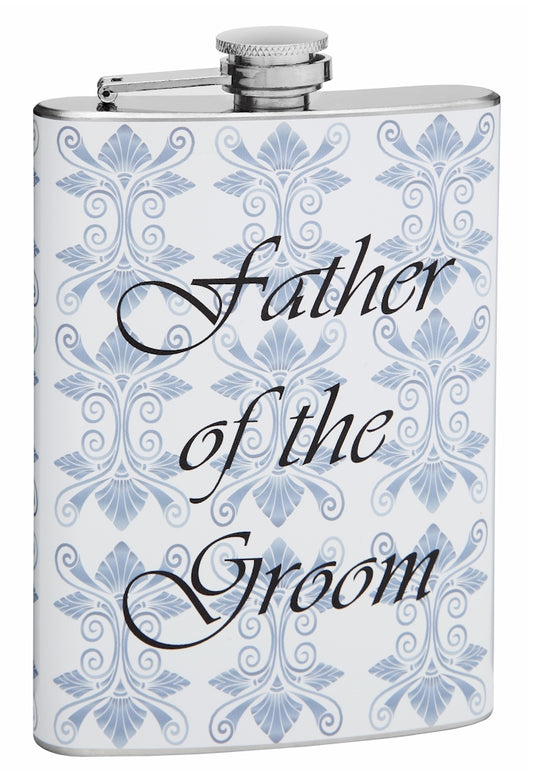 Wedding Flask for Father of the Groom, 8oz