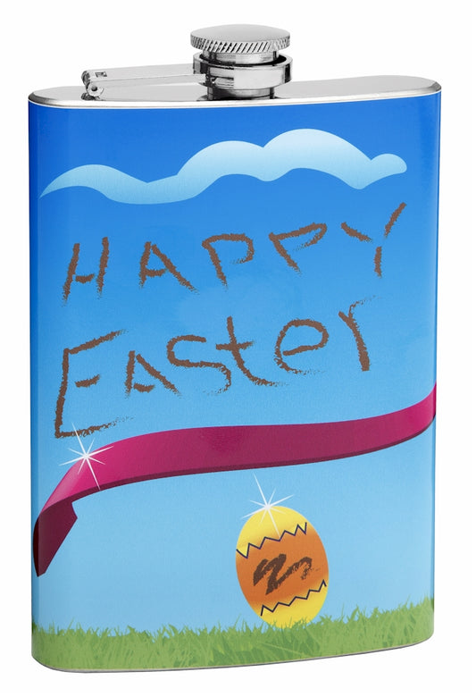 Happy Easter 8oz Holiday Hip Flask