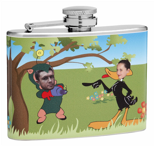 4oz Insert Your Own Photo Loony Tunes Flask
