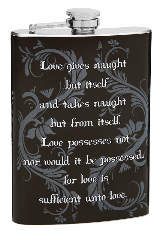 8oz "Love Gives Naught" Flask