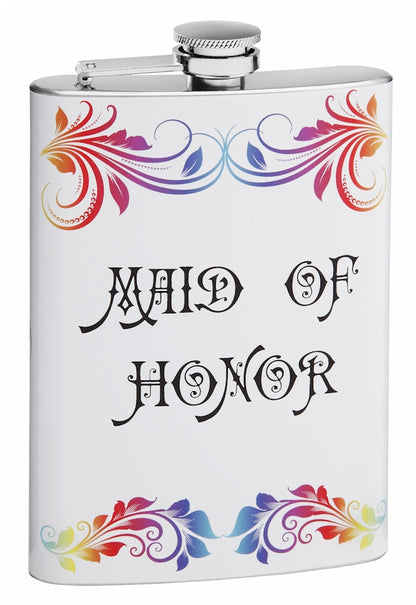 Maid of Honor Custom 8oz Hip Flask