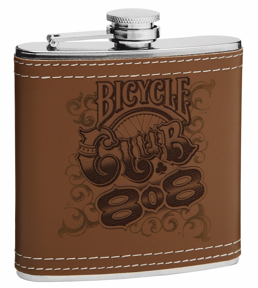 Personalized 6oz Leather Hip Flask